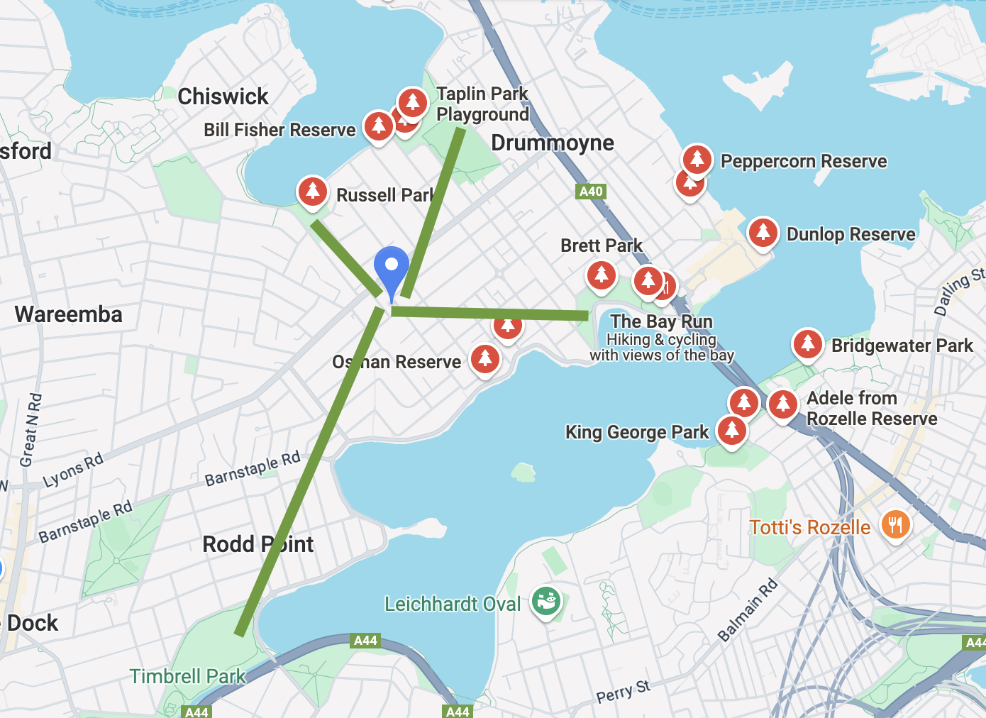 Park and Recreation Access Map